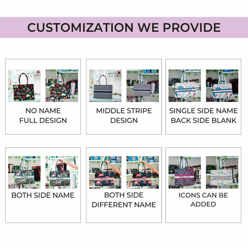 Customized Christmas Theme Box Tote Bag - Uncommongifts.in